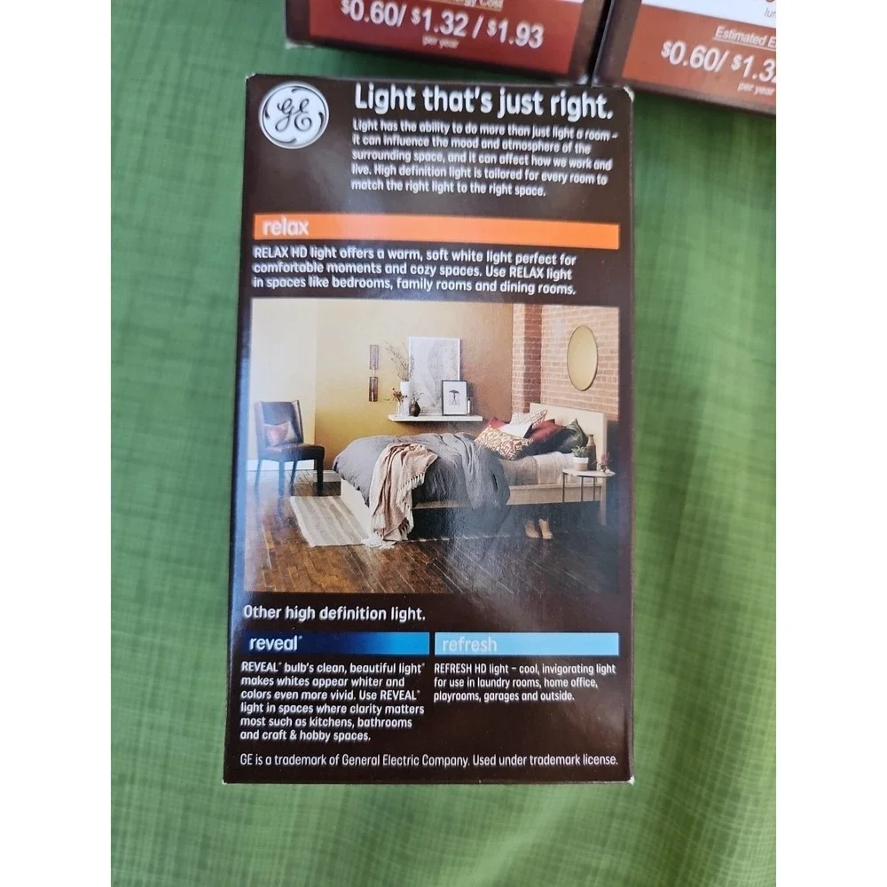 Lot Of 3 GE Relax LED A19 Light Bulb HD Light 3-Way‎ 30w 70w 100w Soft White